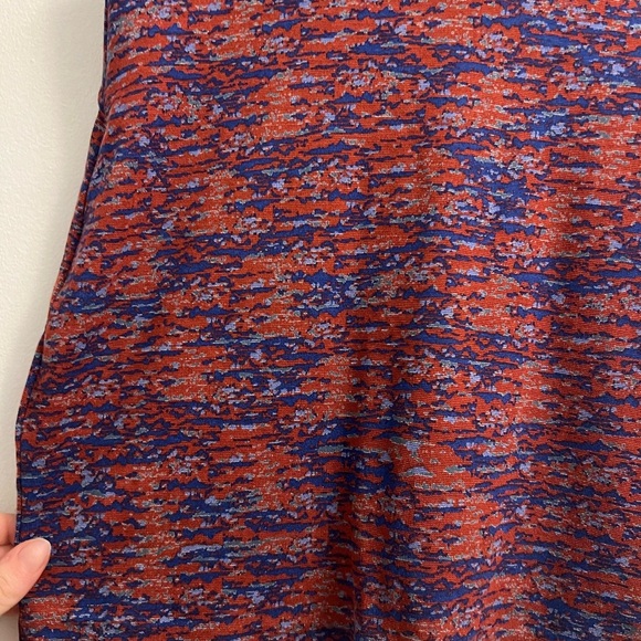 BCBG Generation Bodycon Mini Skirt- Speckle Pattern Red/Blue - Size S - Picture 3 of 8